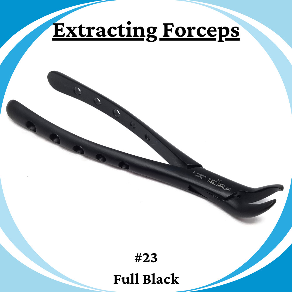 Dental Extracting Forceps for Surgical Extraction & Tooth Removal – Black