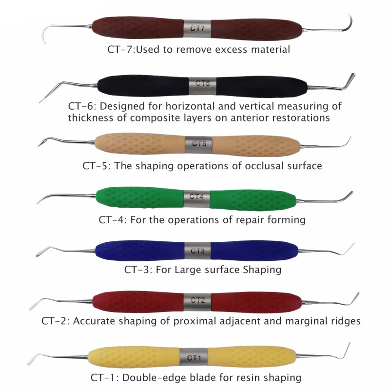 Dental Composite Resin Spatulas Restoration Filling Spatula Aesthetic Instrument