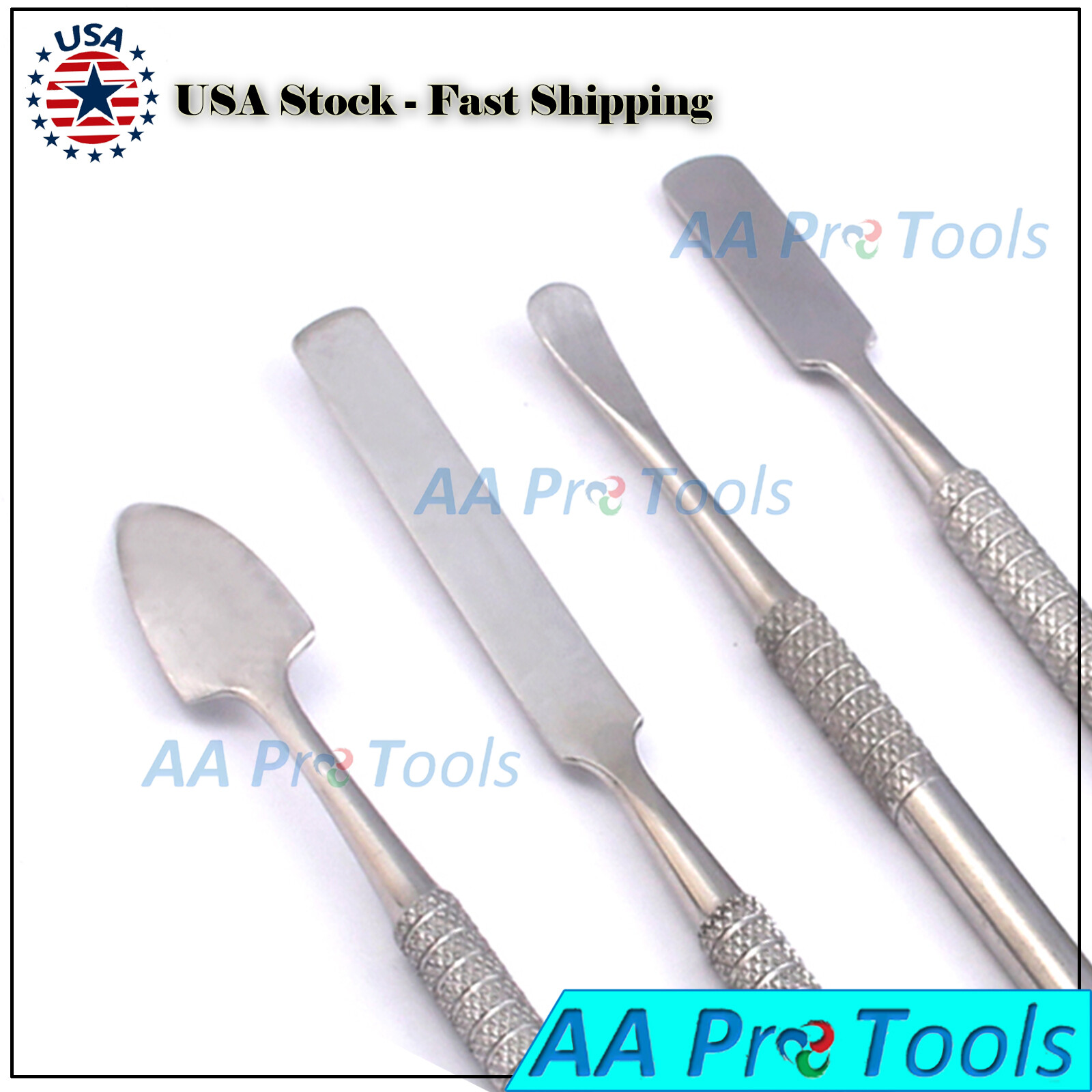 Spatula Staneless Steel 4 pcs Set Tools Dental Carver Wax Surgical Instruments