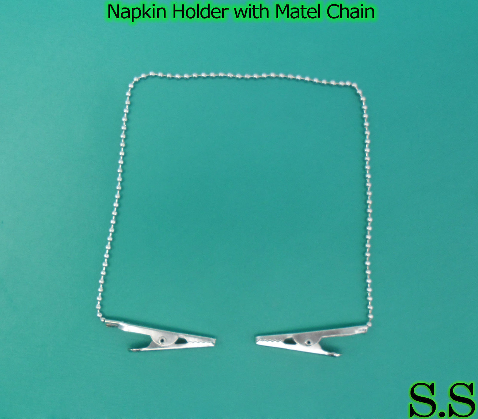 Napkin Holder with Metal Chain Dental Instruments 10 pcs