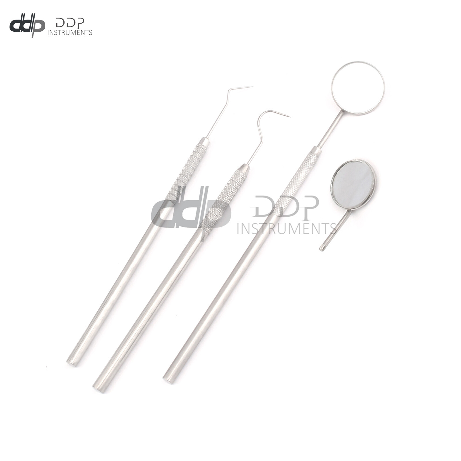 Dental Hygiene Cleaning Kit Probe Explorer Mouth Mirror Best Quality New Set