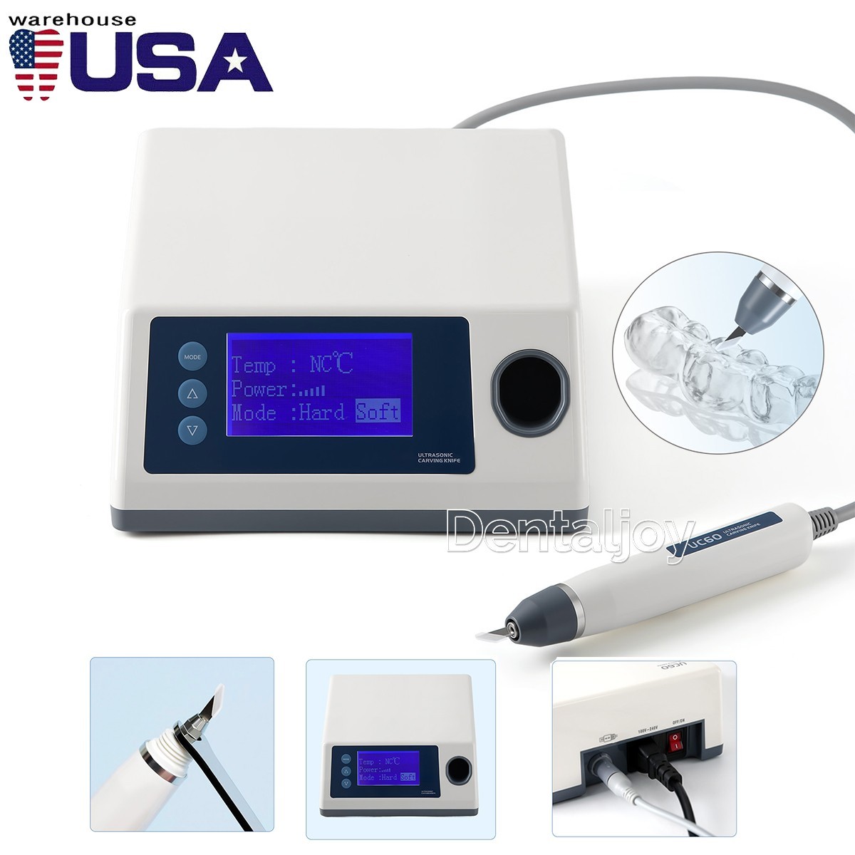 Dental Ultrasonic Carving Knife Electric Frequency Engraving Cutting Blade UC60