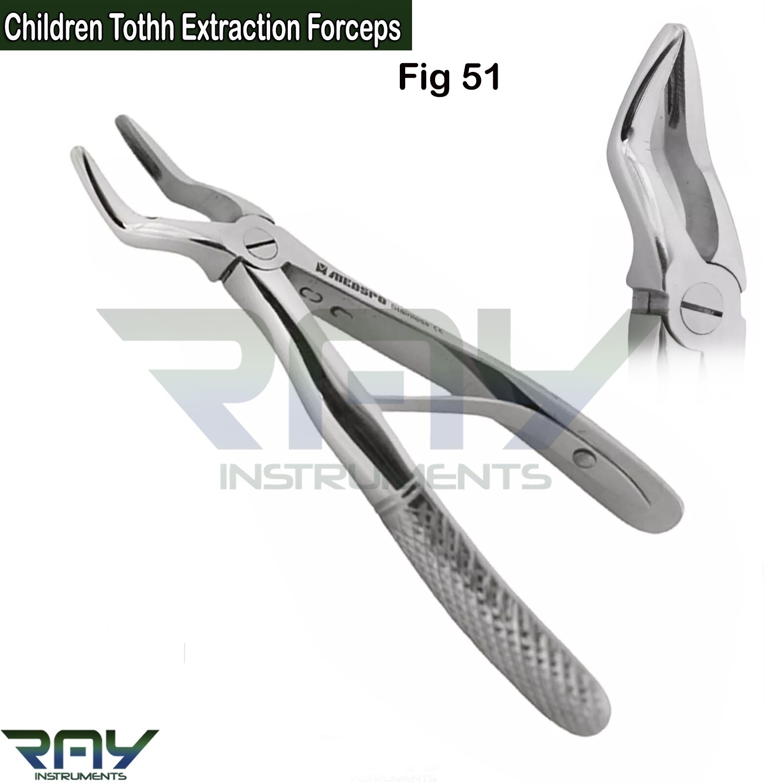 Children Tooth Extracting Forceps Fig 51 Upper Roots Removal Surgical Instrument