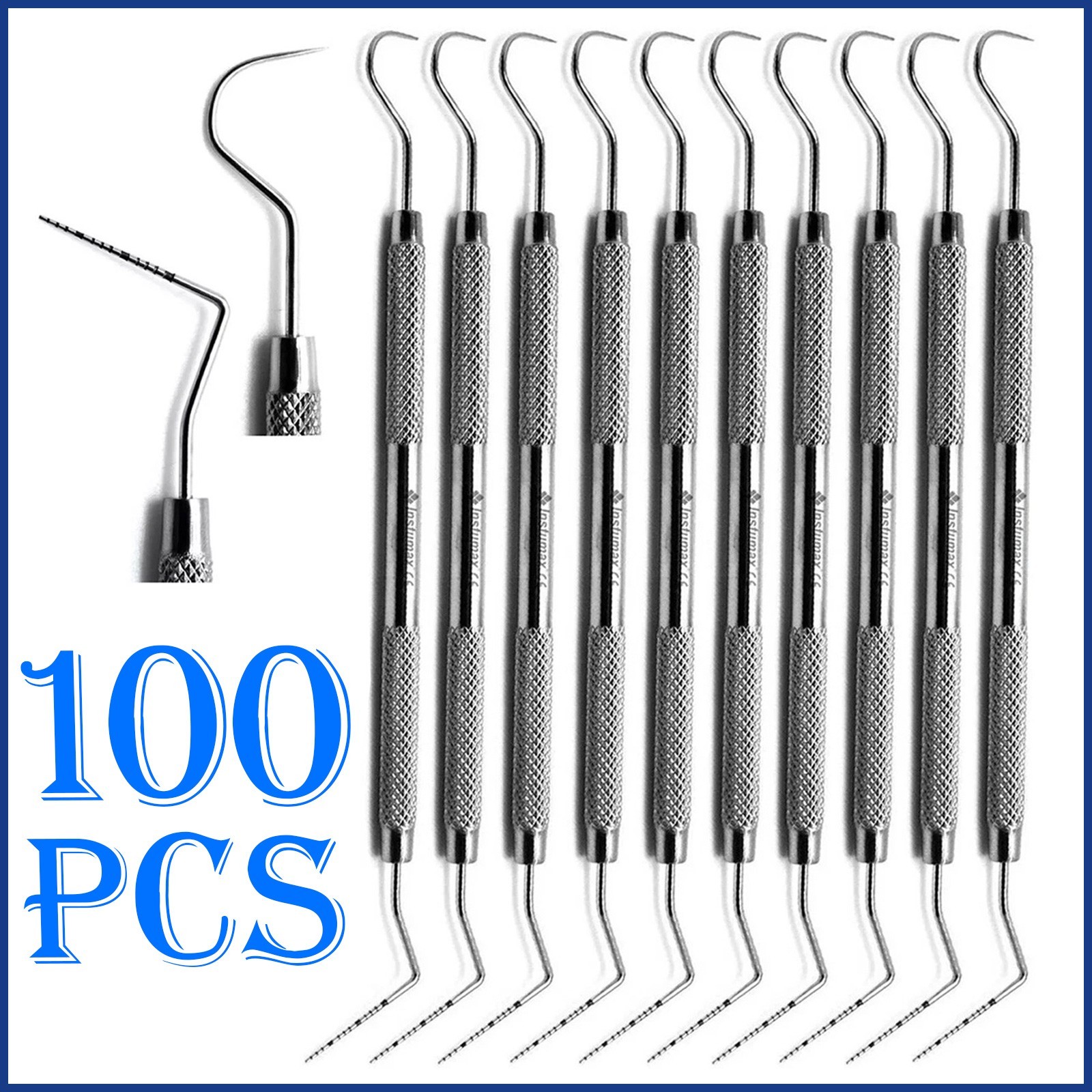 Dental Perio Explorer Probe UNC15/23 Color Silicone Handle Instruments