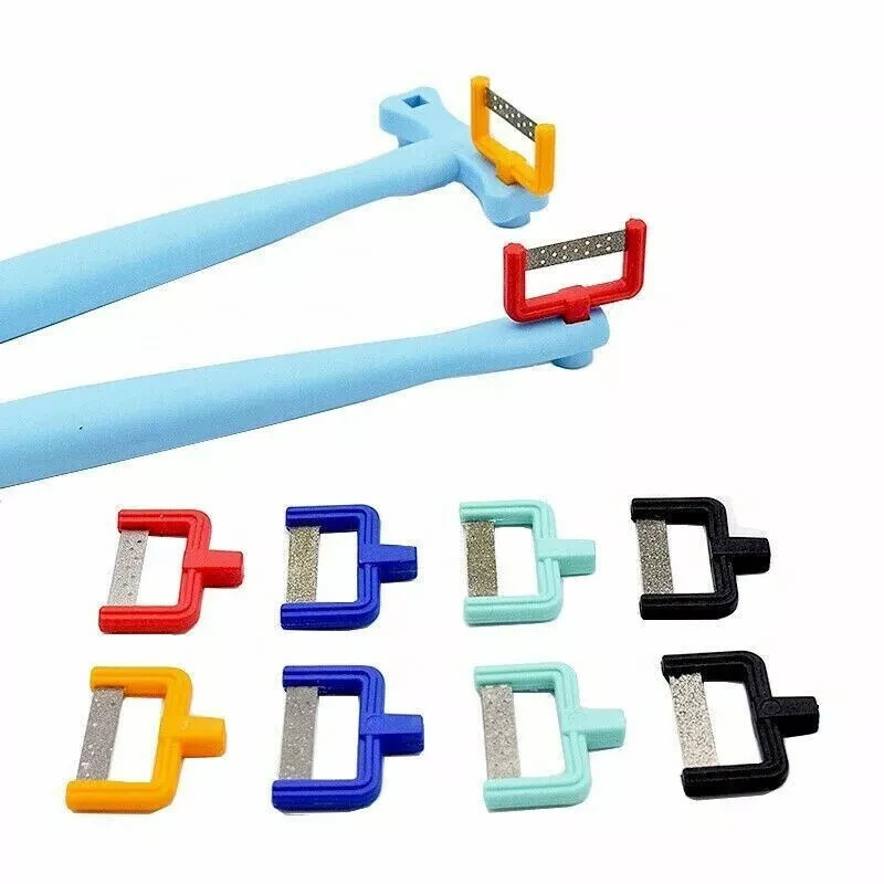 Dental Orthodontic IPR Polishing Interproximal Enamel Reduction Handle Strip Kit