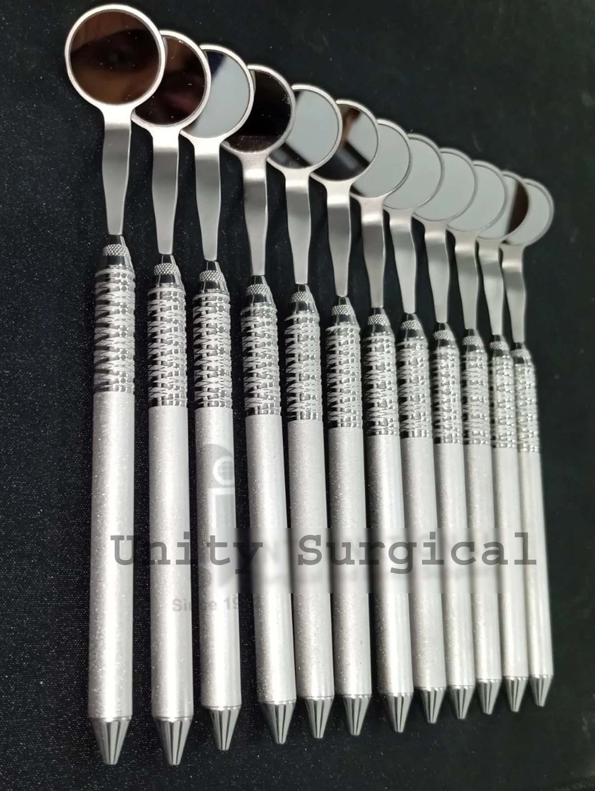Hu Friedy Compatible Dental 12 pcs Mirror Handles MH6 With Cone Socket Mirrors #