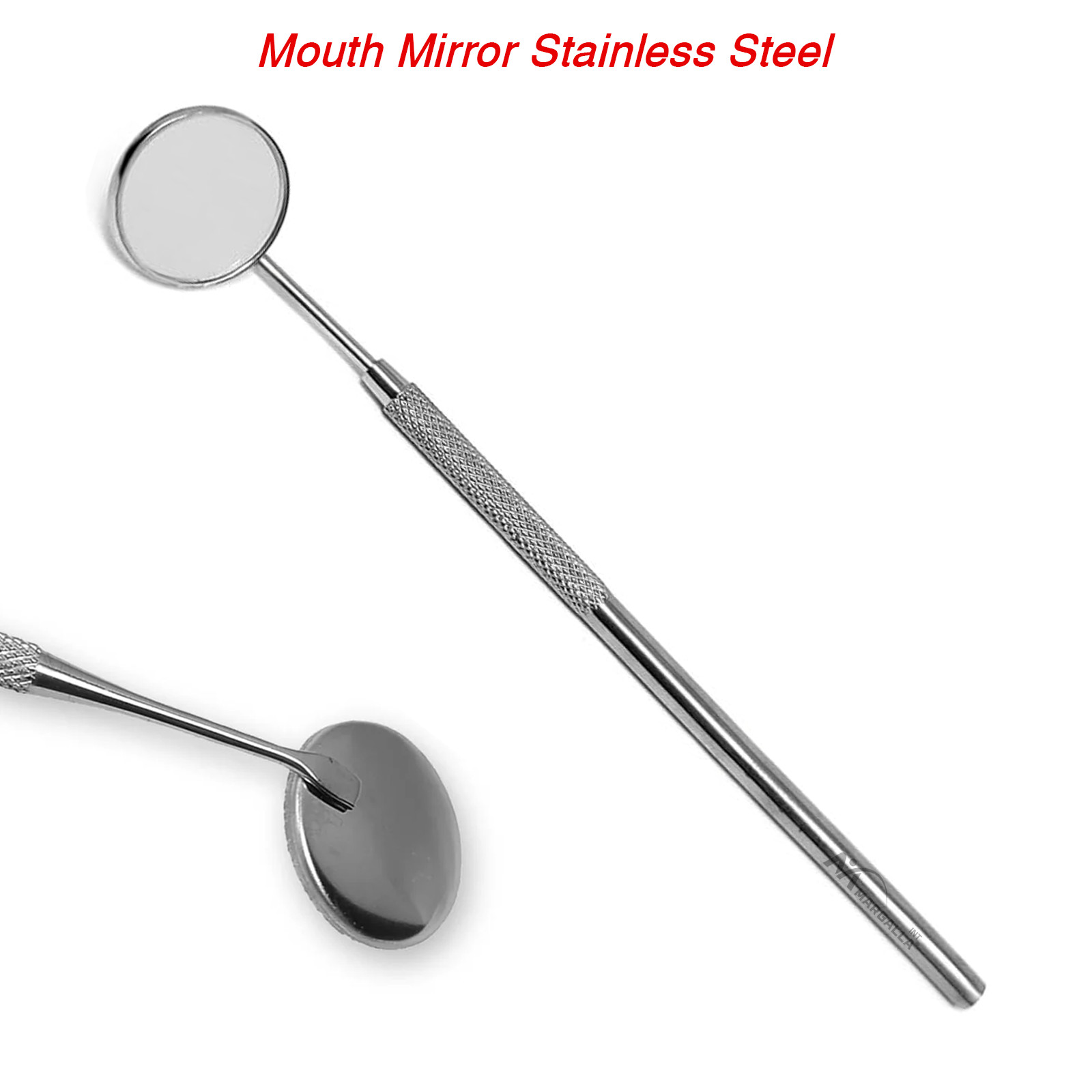 DENTAL MOUTH MIRROR #5 With HANDLE DENTAL INSTRUMENT STAINLESS STEEL