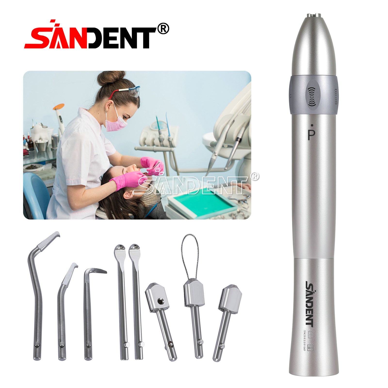 Dental Crown Remover Fit Electric & Air Motor Dental Chair Dentist Equipment