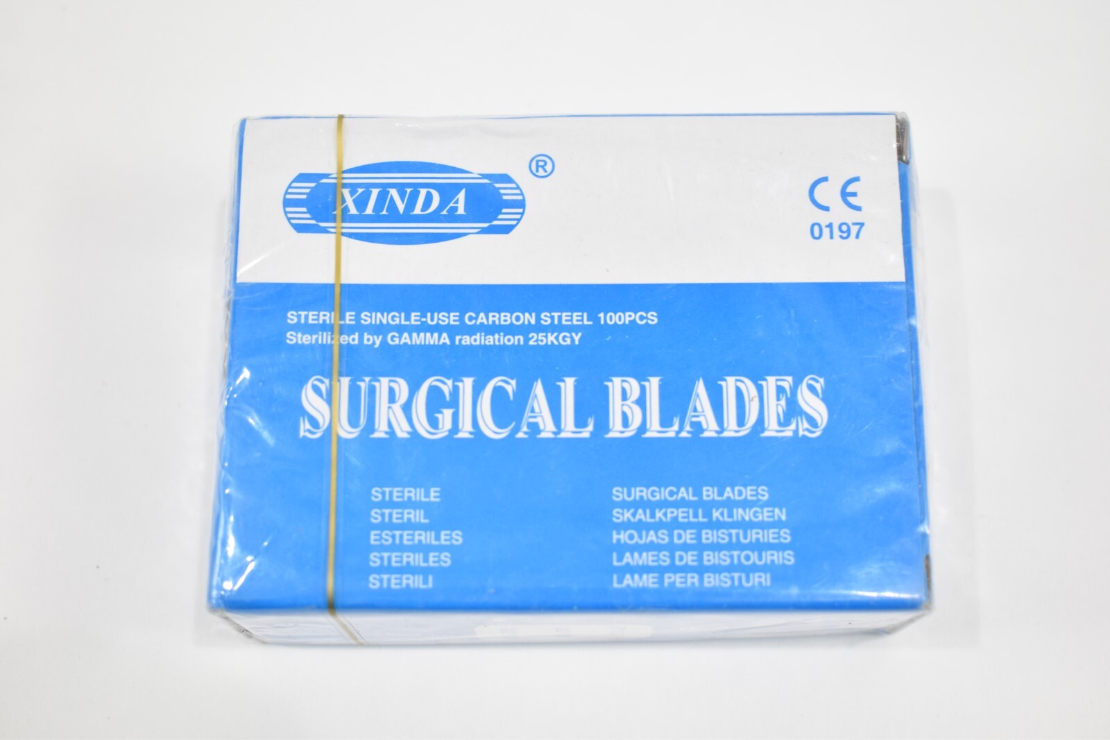 4 Surgical Stainless Scalpel #4 Handles w200 #15 Carbon Steel Blades #1491