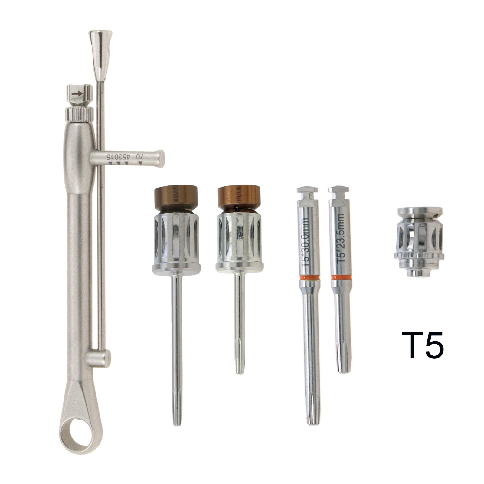 Implant T5 Hex Driver Screwdriver Nobel Torque Dental Wrench Ratchet Adapter
