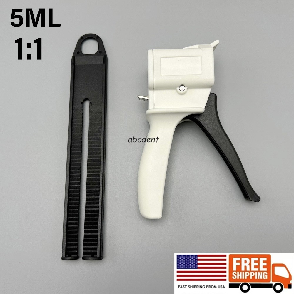 Dental Activa-Spenser Type Dispenser Gun 5Ml 1:1 Impression Mixing Gun Cement