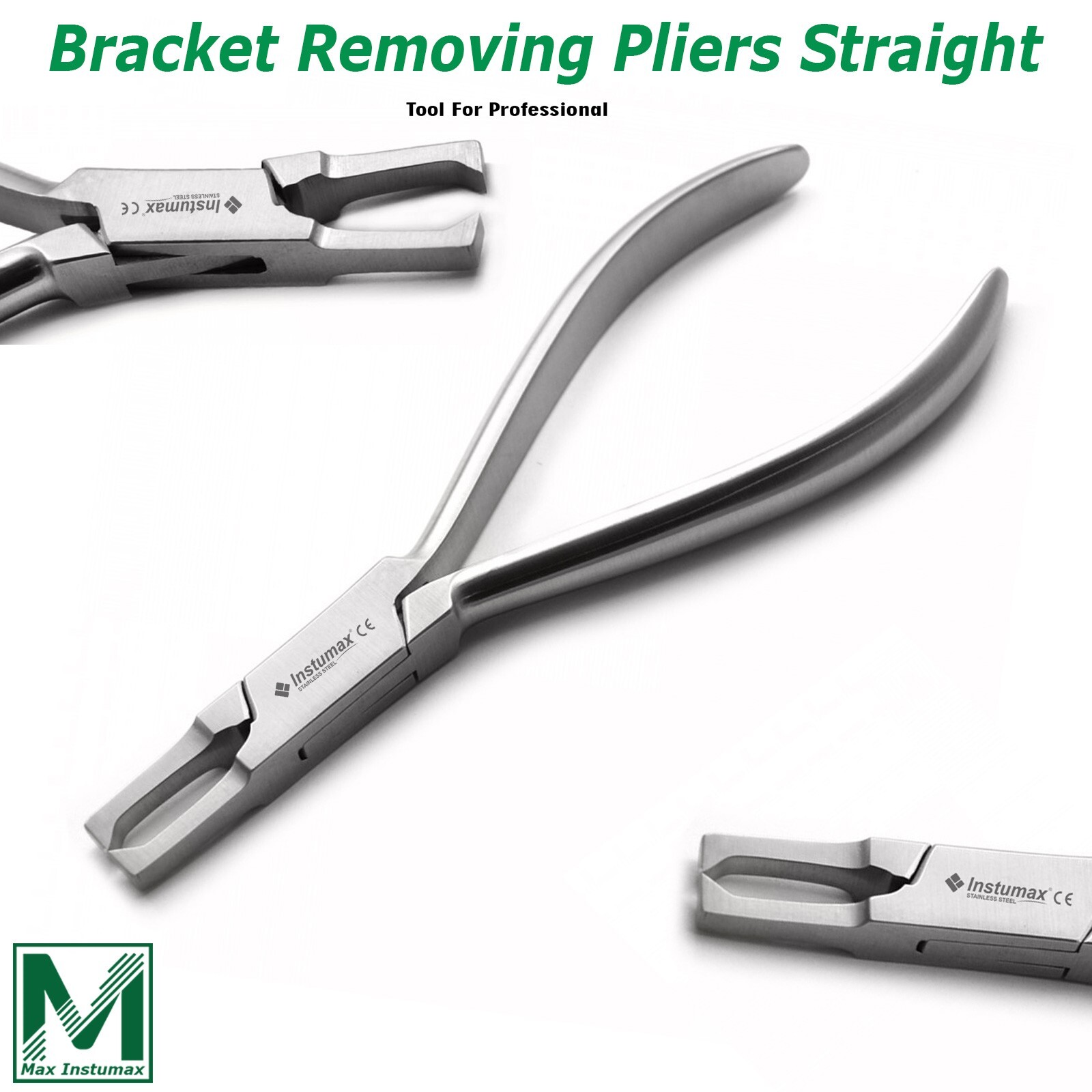 Dental Orthodontic Instruments 3Pcs Bracket Removing Plier Swivel Gauge Tweezer