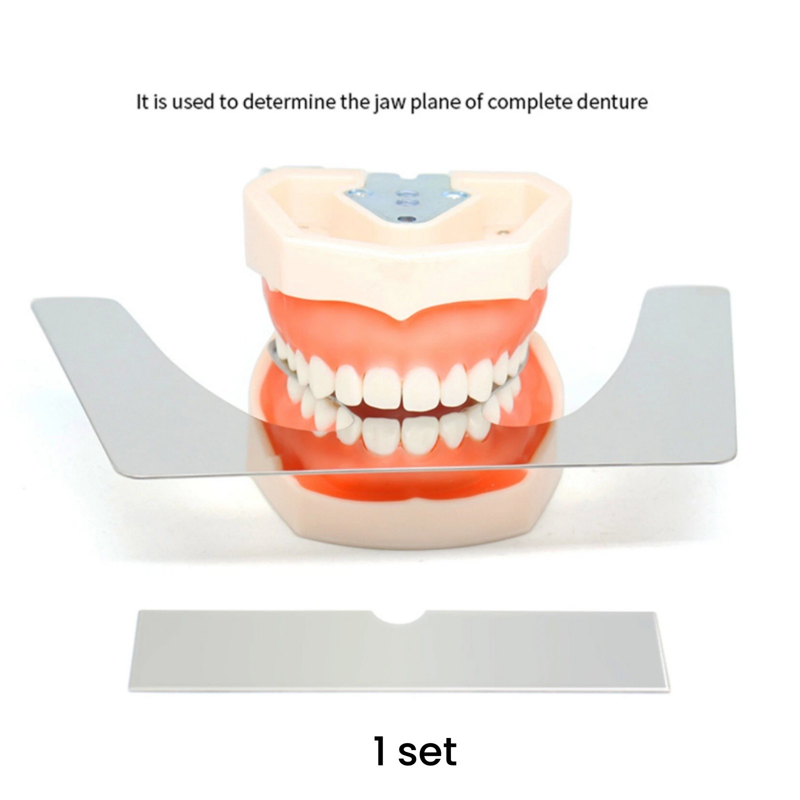 1Set Dental Occlusal Plane Plate Maxillary Casting Jaw Fox Autoclavable Plate