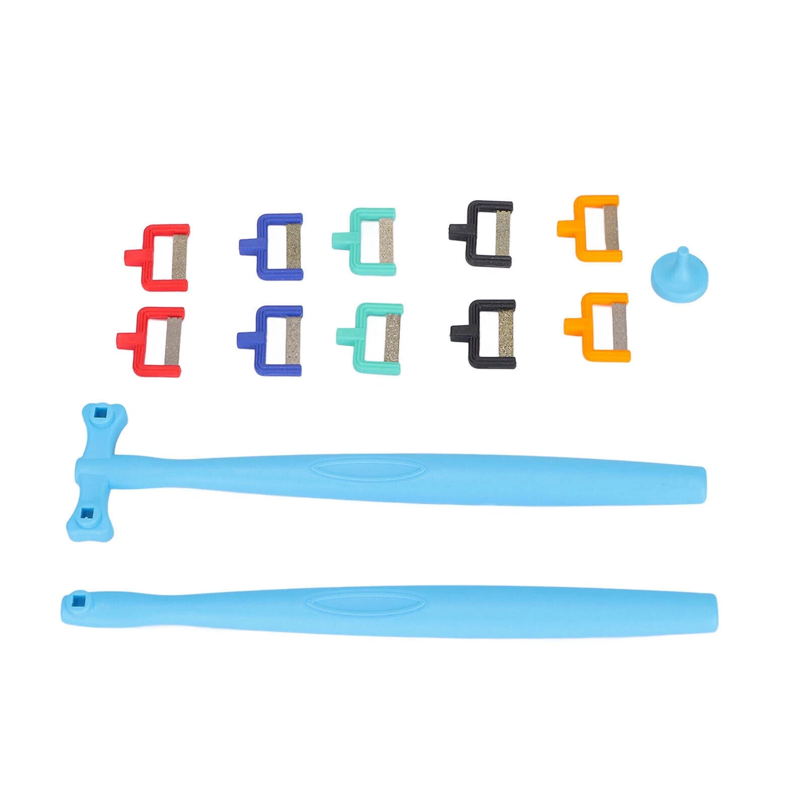 Dental Orthodontic IPR Polishing Interproximal Enamel Reduction Handle Strip Kit