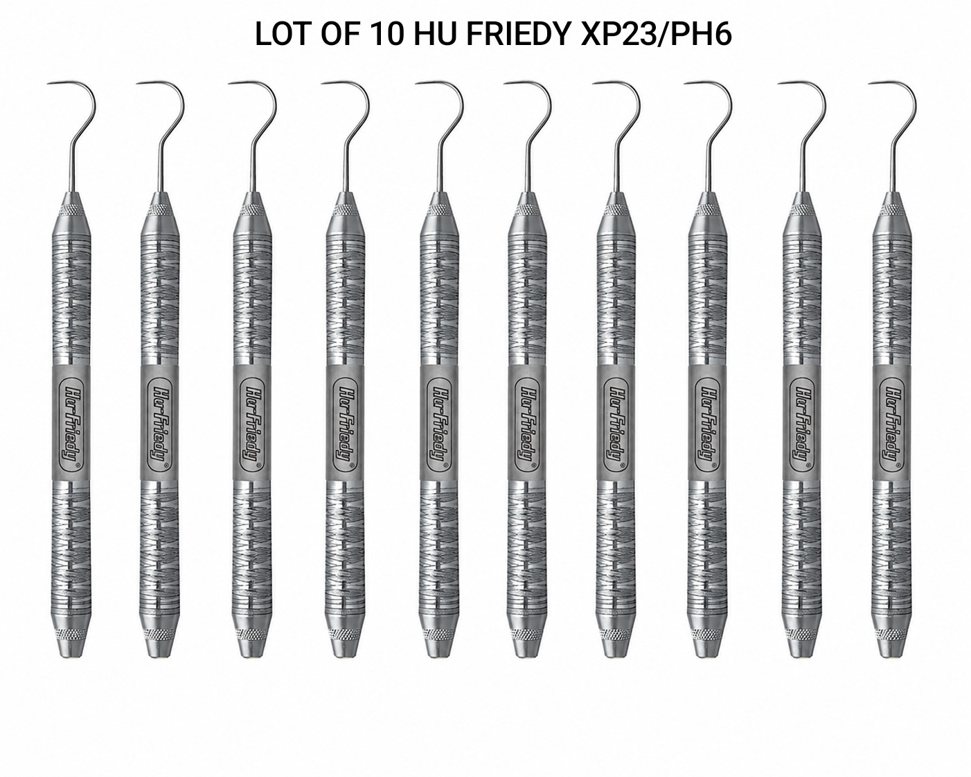 Hu-Friedy LOT OF 10 XP23/PH6 Double End Colorvue Expro#23 Dental Explorer With#6