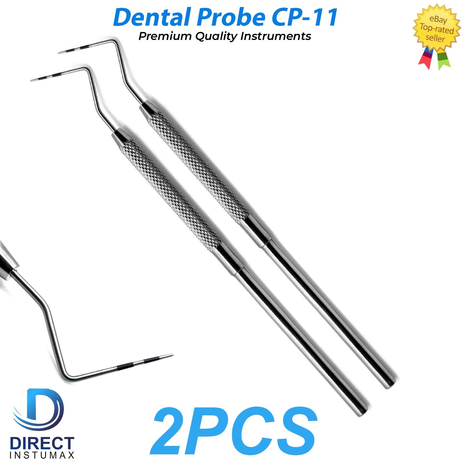 Dental Probe CP-11 Single Ended Stainless Steel Diagnostic Explorer Tool