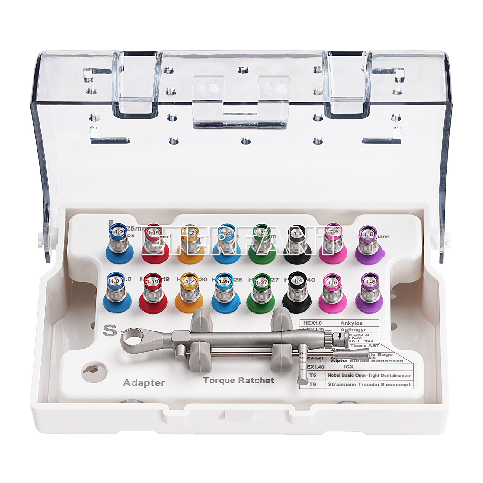 ETERFANT Dental Implant Surgical Kit – Torque Ratchet&Universal Drivers