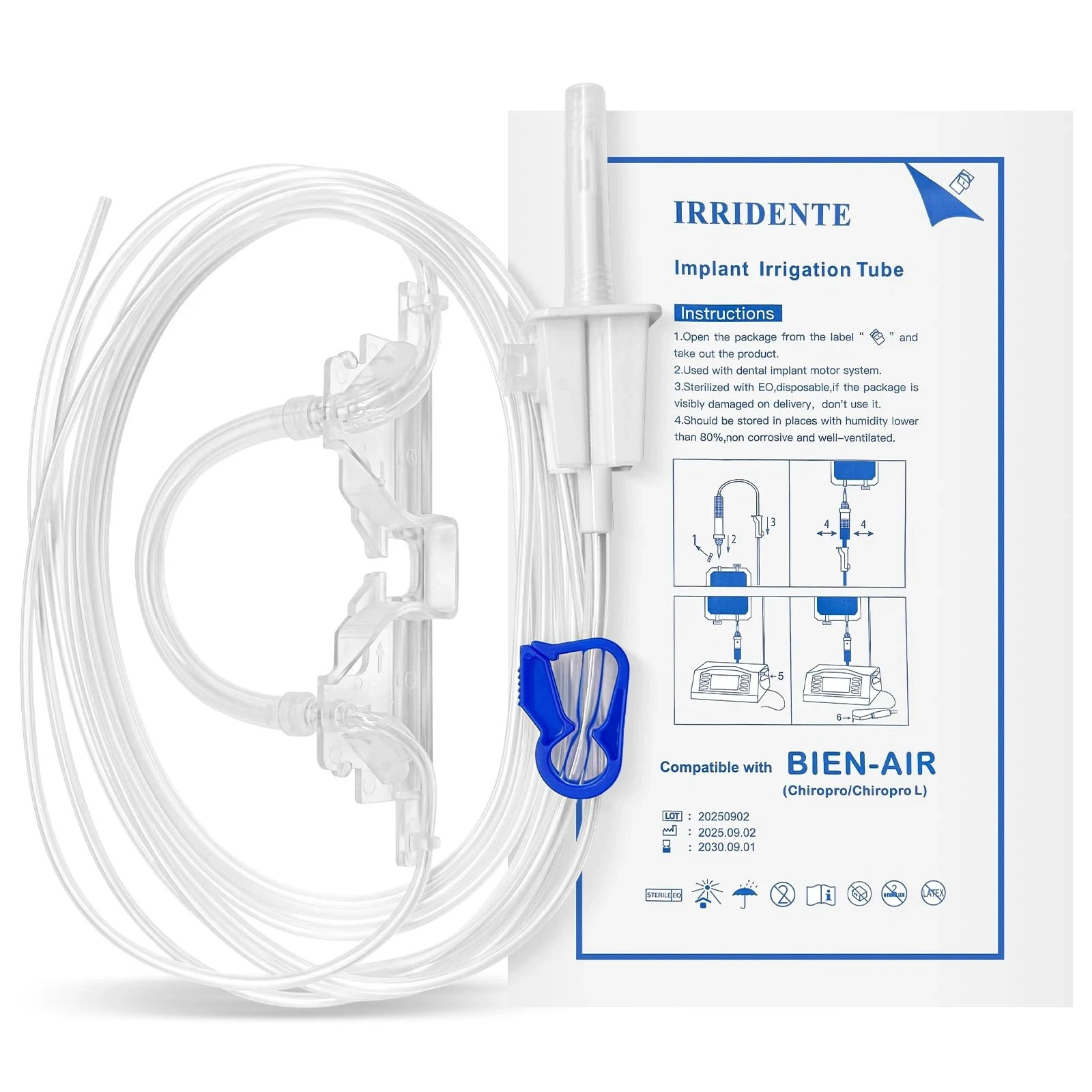 Dental Disposable Irrigation Tubes for Bien-Air Implant Motor, Pack of 10