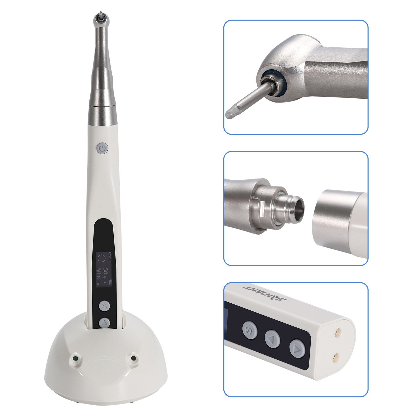 Dental Implant Electric Torque Wrench 20:1 Contra Angle Handpiece 360° Rotate fo