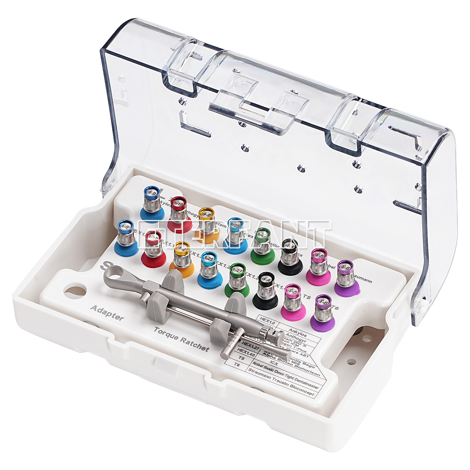 Dental Implant Surgical Kit – Complete Set with Torque Ratchet&Universal Drivers