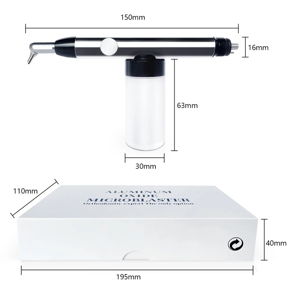Dental Aluminum Oxide Blaster Interface Sandblasting Abrasion Polisher 2/4holes