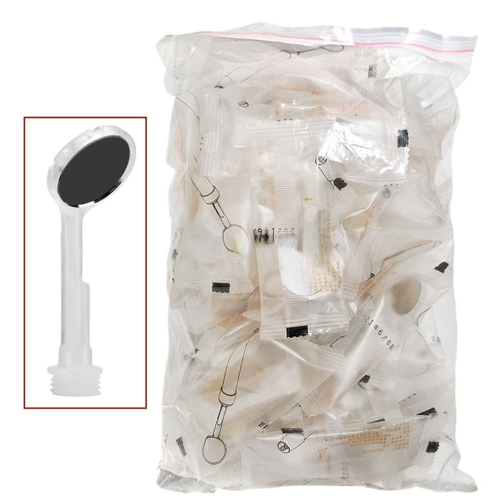 Dental Saliva Suction Anti-Fog Mirror Head 100pcs Disposable Mouth Reflector