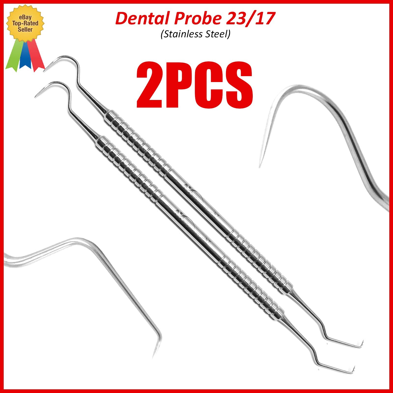 Dental Diagnostic Explorer 23/17A Probes Periodontal Stainless Steel X2