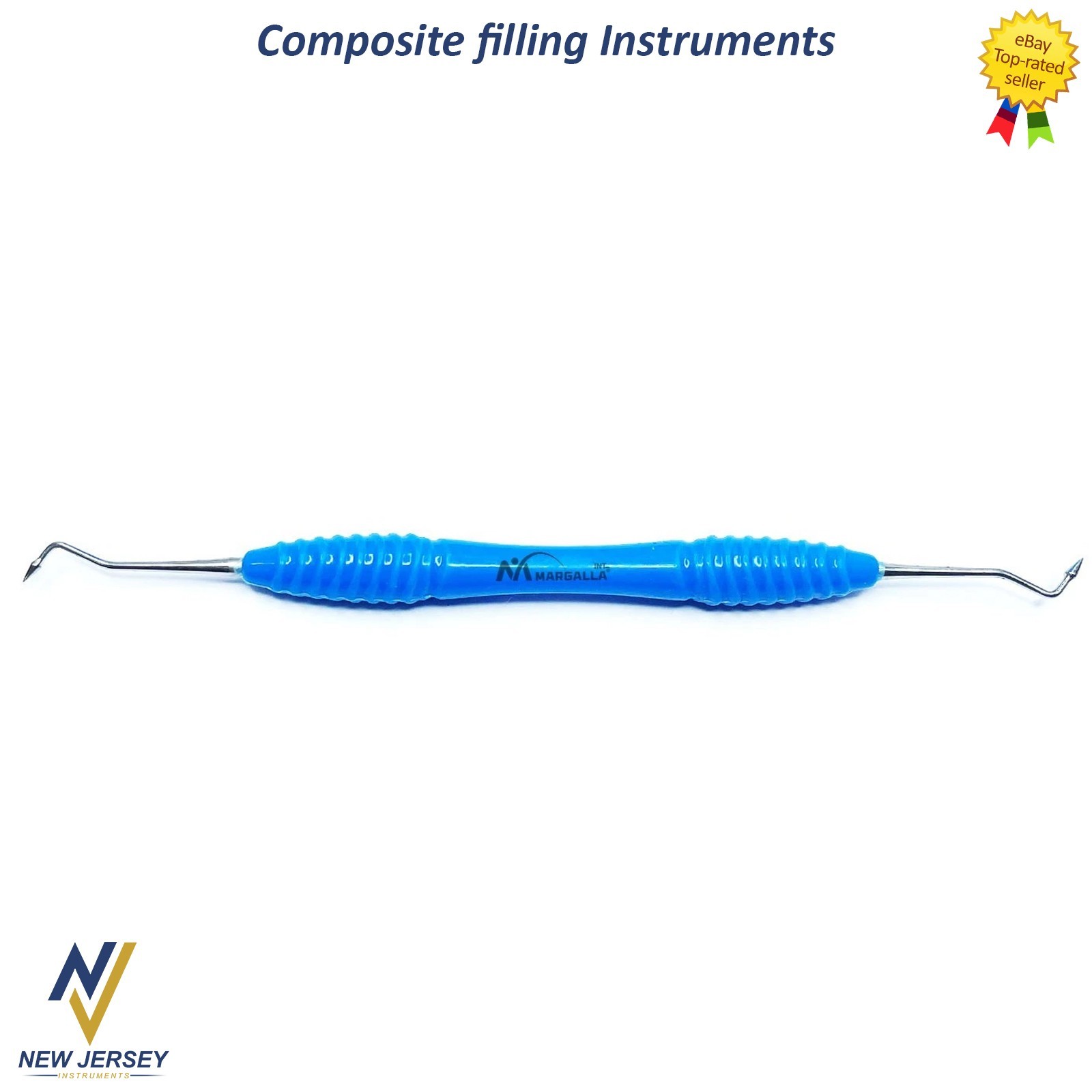 Dental Composite Filling Instruments Set Silicone Handle Restorative Set of 7