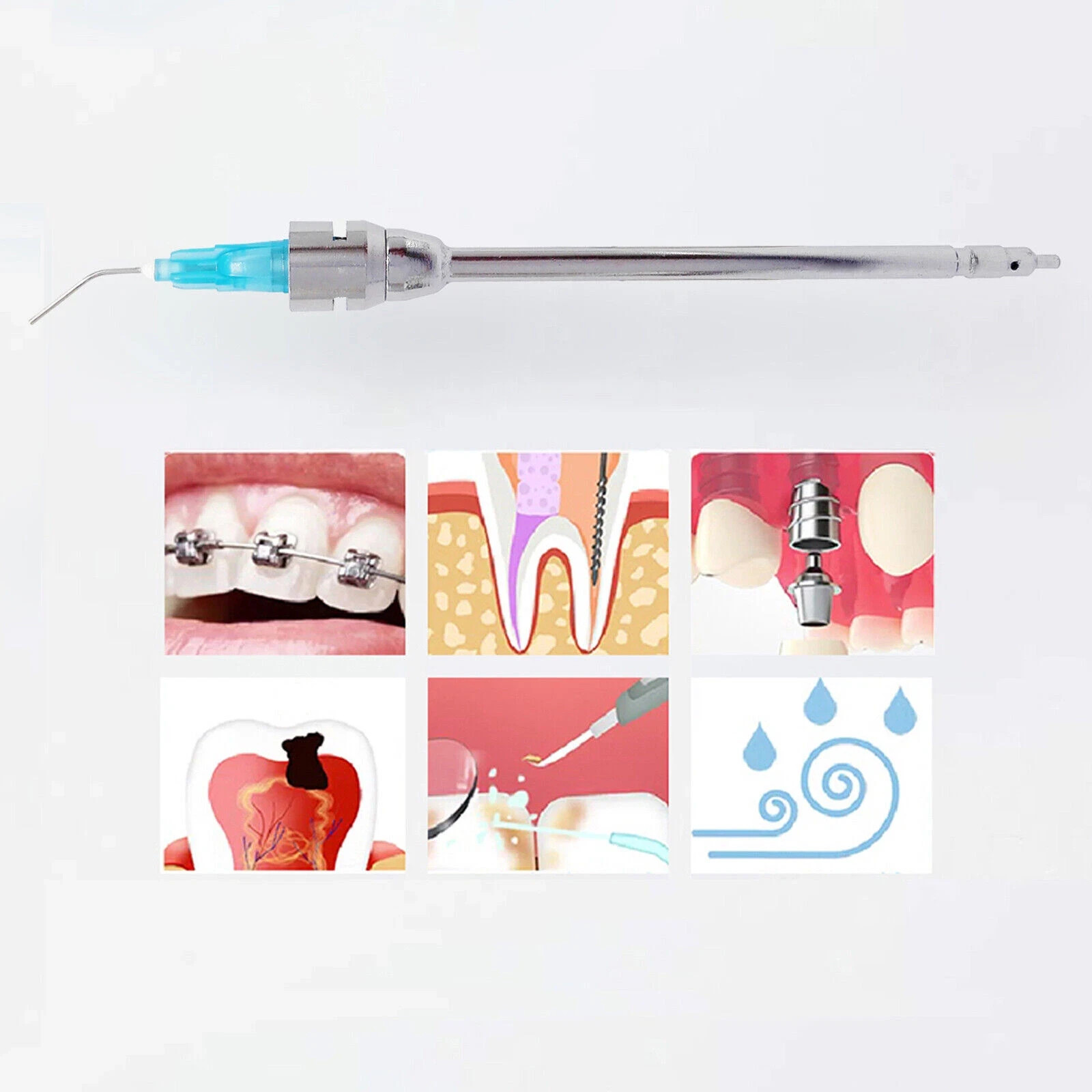 Dental Kerr Sybronendo Stropko Style 90mm Air Water Irrigation Syringe Tips