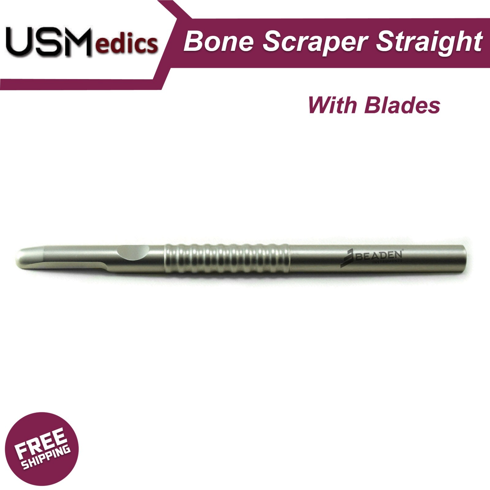 Implant Bone Scraper Harvester Bone Grafting Scraper Straight Dental Instruments