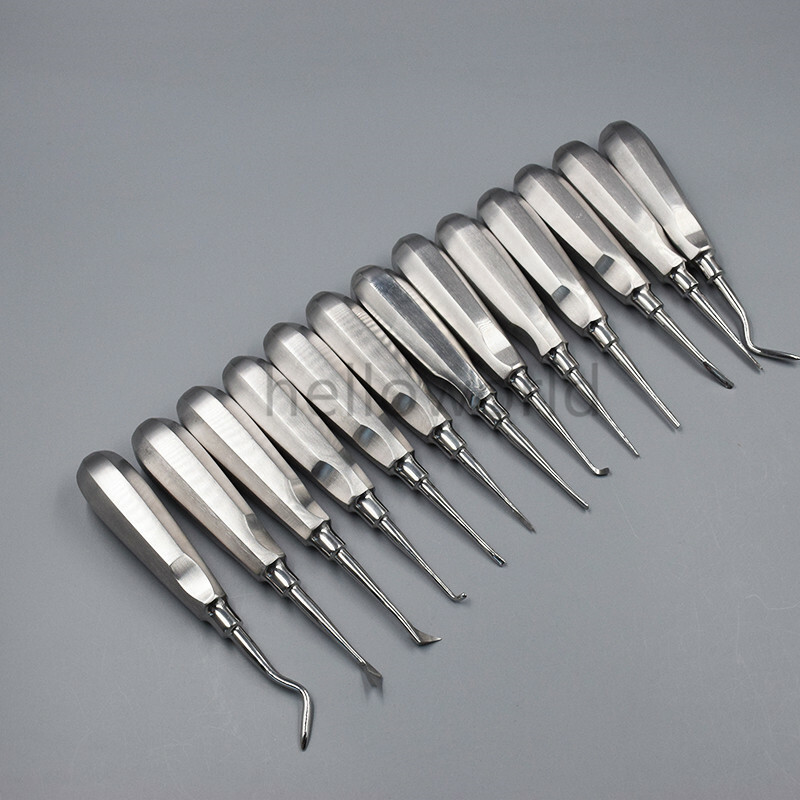 New Dental Autoclavabl Extraction Elevators Hand Instruments Set Of 13 Pcs/set