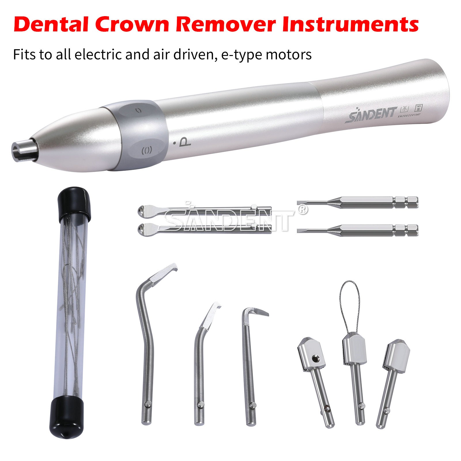 Dental Crown Remover Fit Electric & Air Motor Dental Chair Dentist Equipment