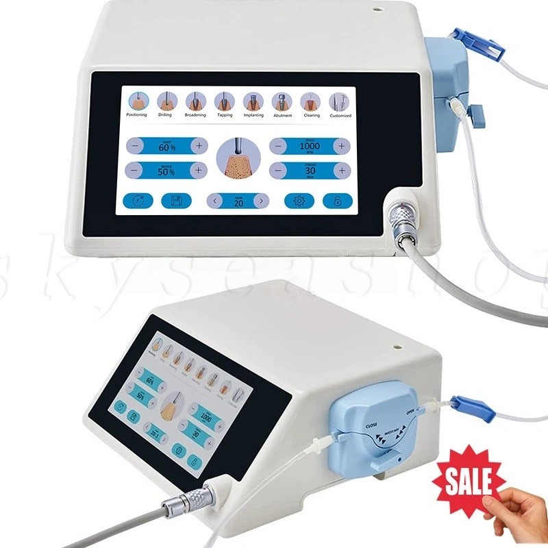 Dental Implant Motor Surgical System LED Screen + Contra Angle Handpiece Fit NSK