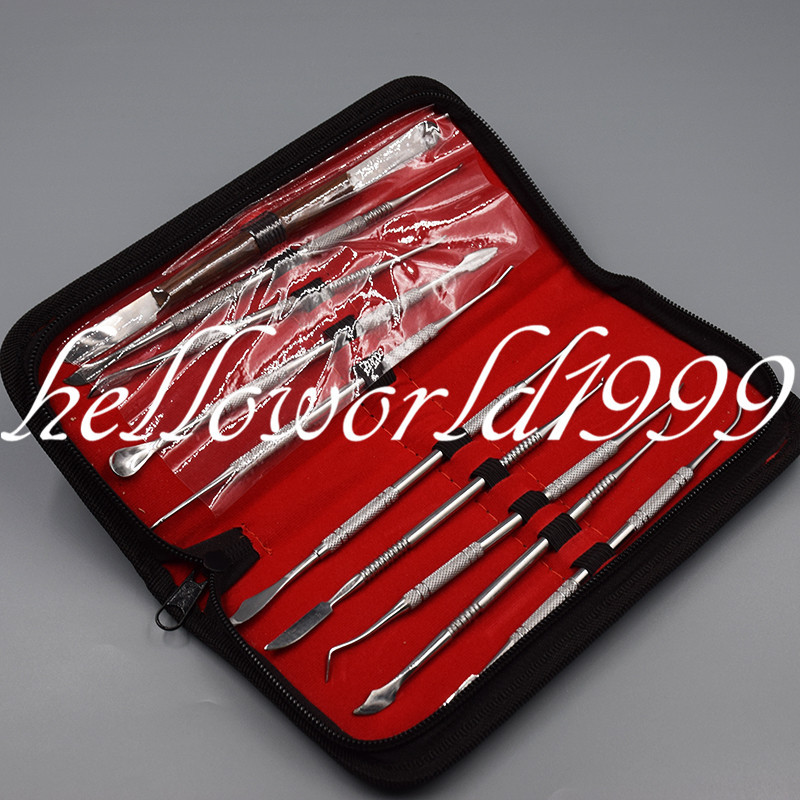 Dental Set Instrument Sculpture Stainless Steel Kit Wax Carving Tools 10Pcs/1Set