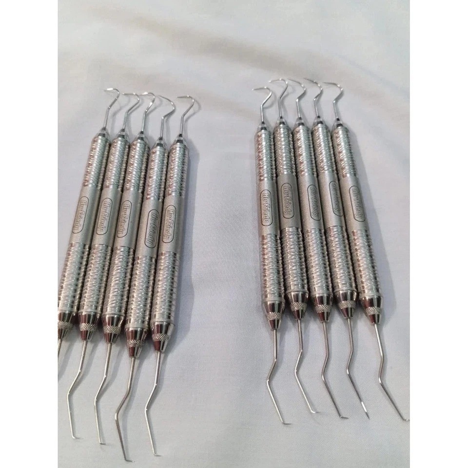 Hu-Friedy Lot Of 10Pcs Explorer EXD56 #5 Dental Instruments Satin Steel Handle