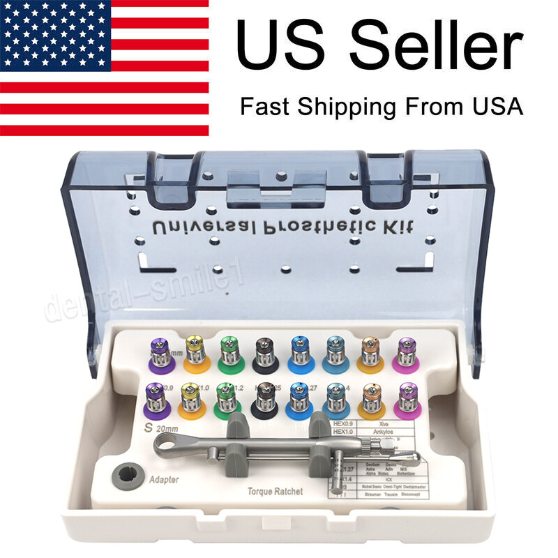 3packs Prosthetic Restoration Hand Driver Tool Kit Dental Implant Instrument USA