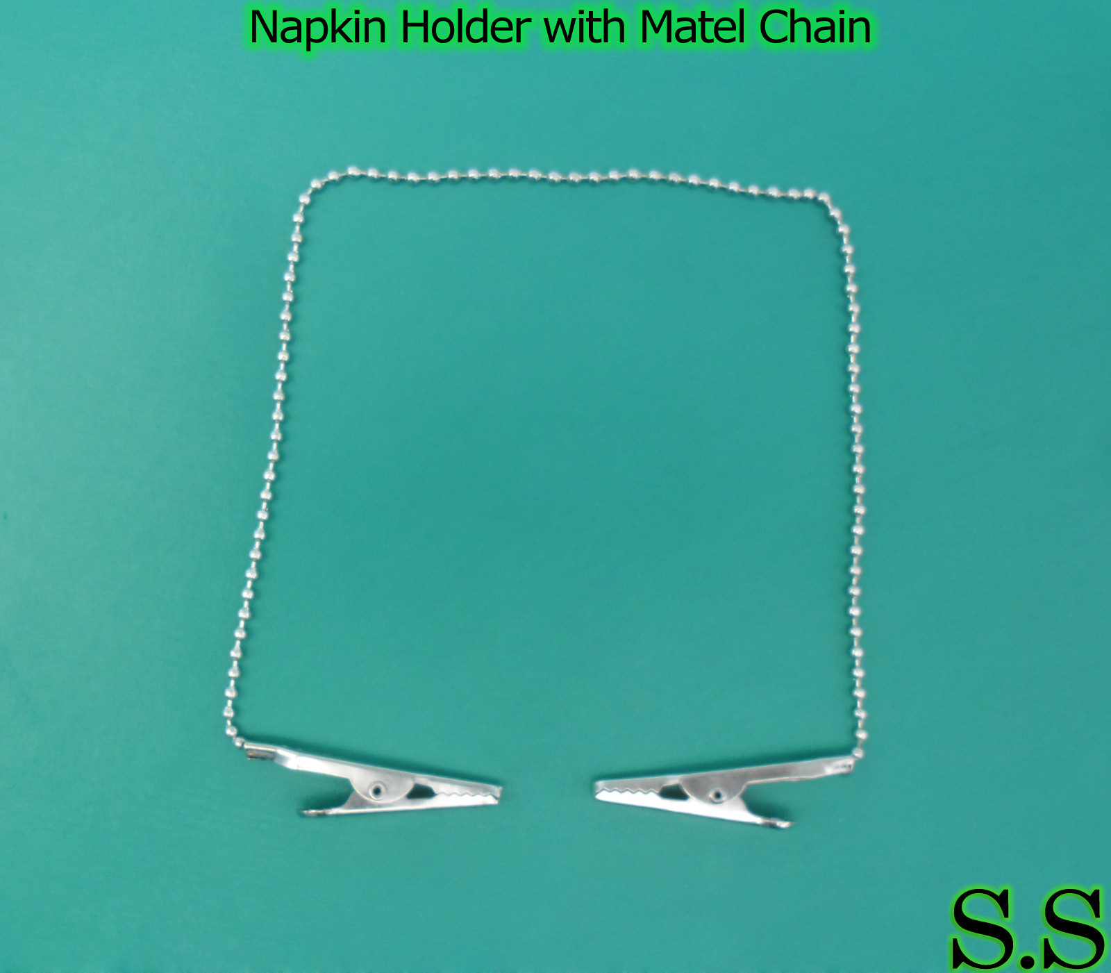Napkin Holder with Metal Chain Dental Instruments 10 pcs