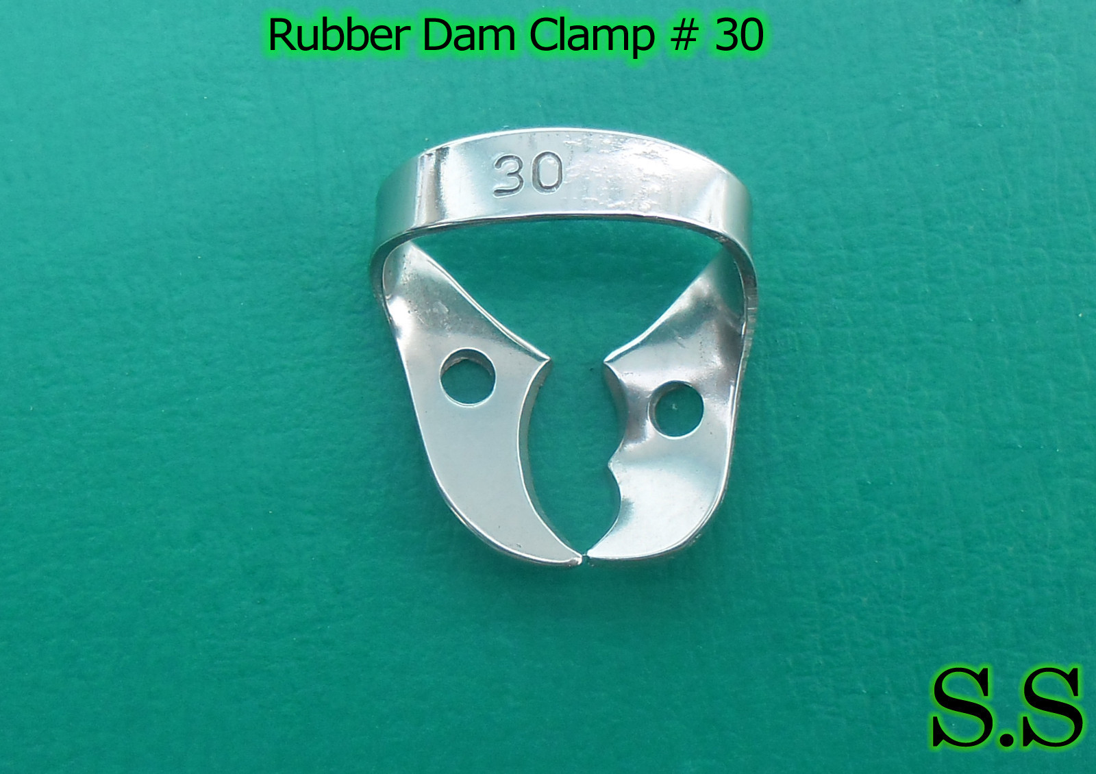 3 ENDODONTIC RUBBER DAM CLAMP # 30 Dental Instruments