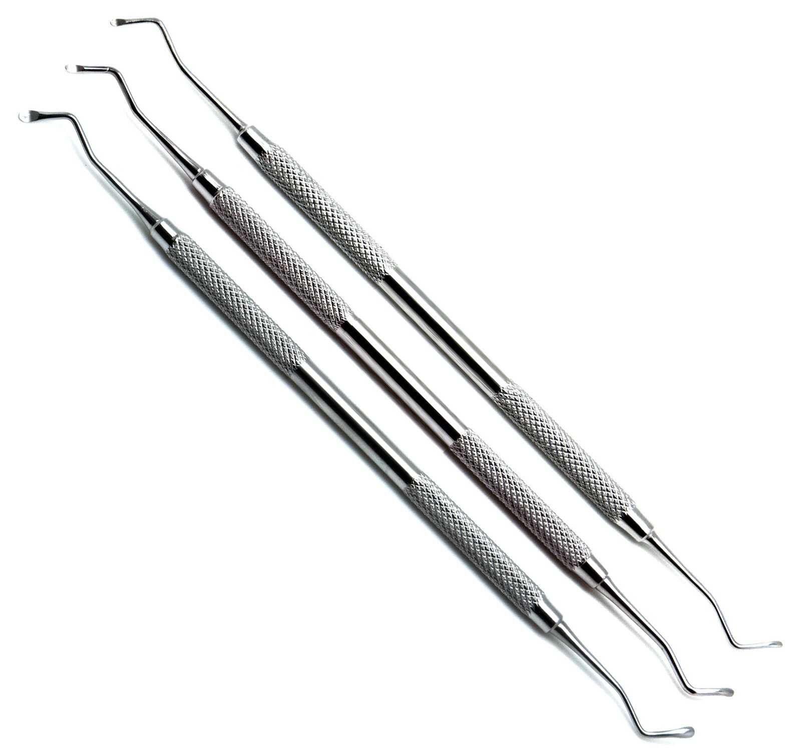 3 Pcs Dental Excavator Spoons 1.2mm,1.5mm,2mm Mini Root Canal Implant Endodonist