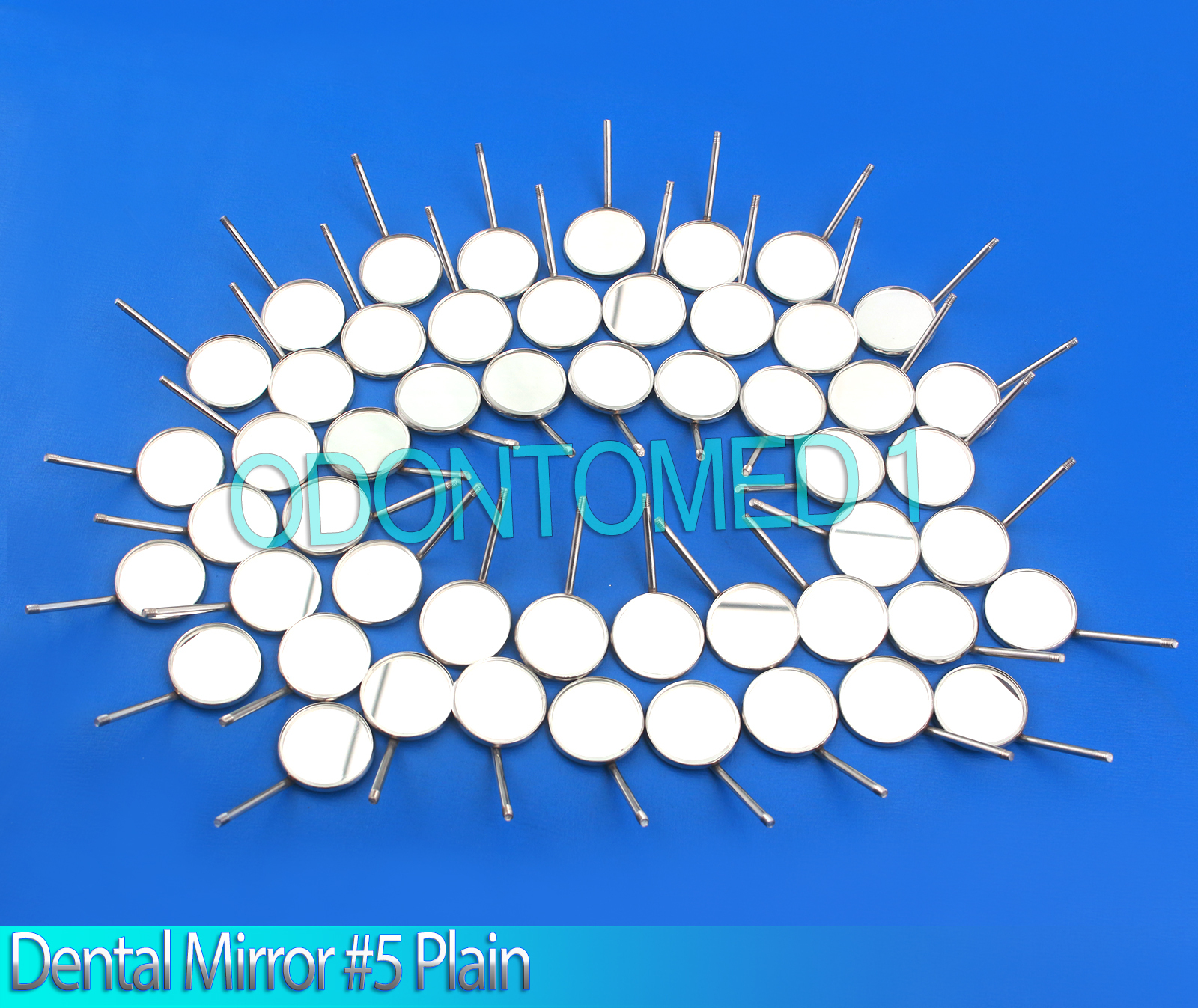 24 Pcs Dental Mirror No.5 Plain Dental Instrument