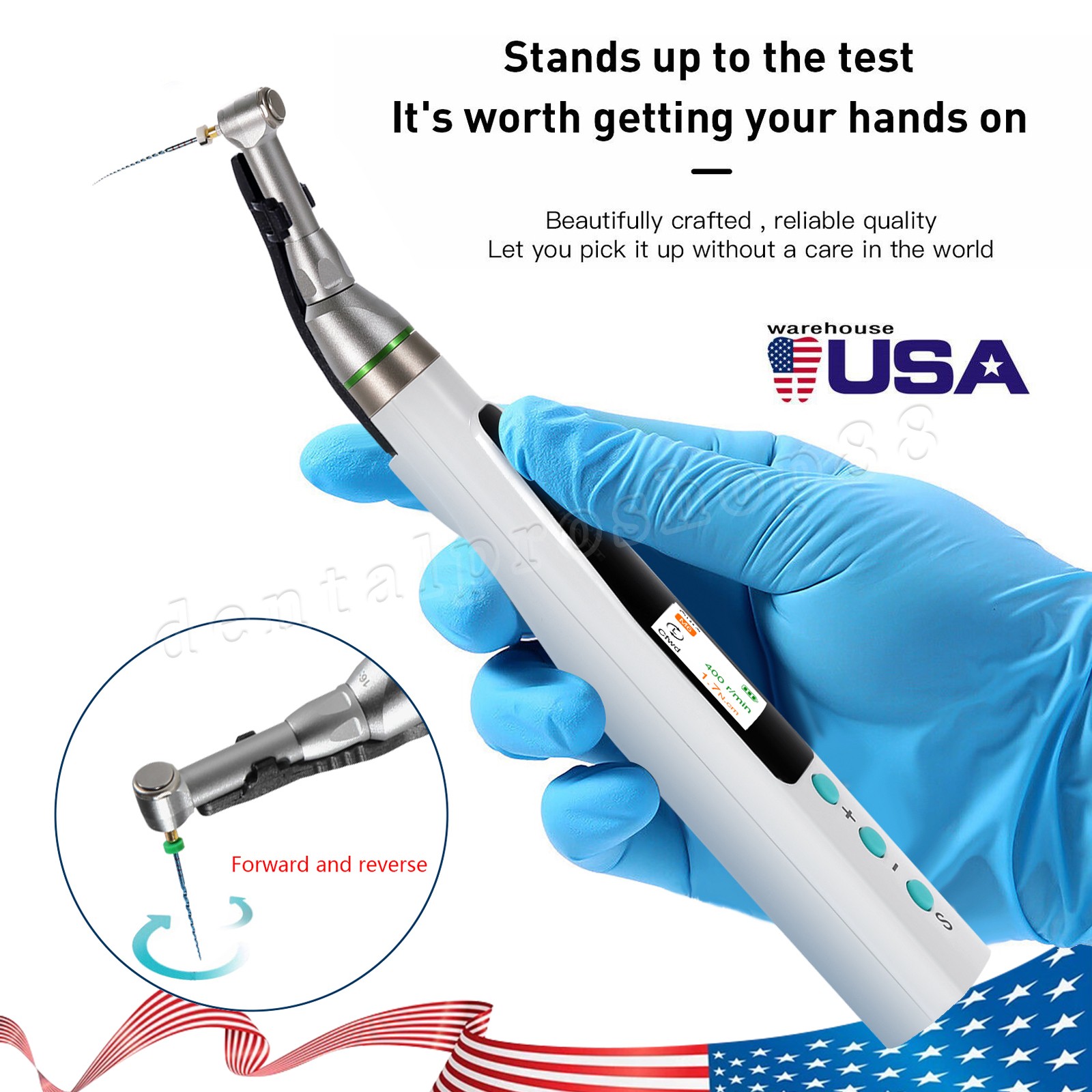 Dental LED Endo Motor 16:1 Contra Angle / 2in1 Apex Locator Root Canal / Files