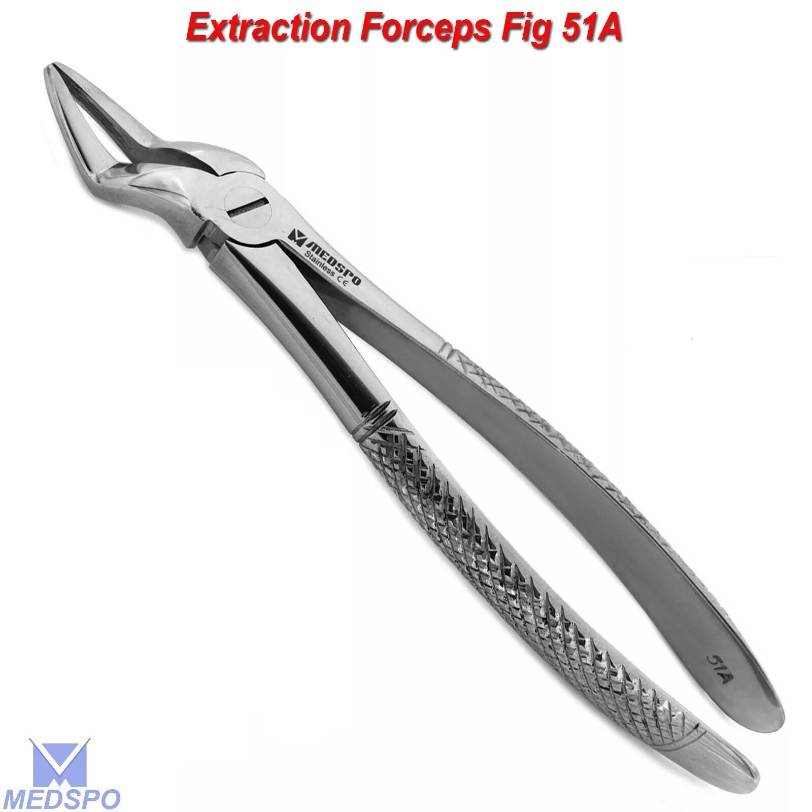 Surgical Tooth Extraction Forceps Fig-51A Upper Roots Molars Dental Oral Surgery
