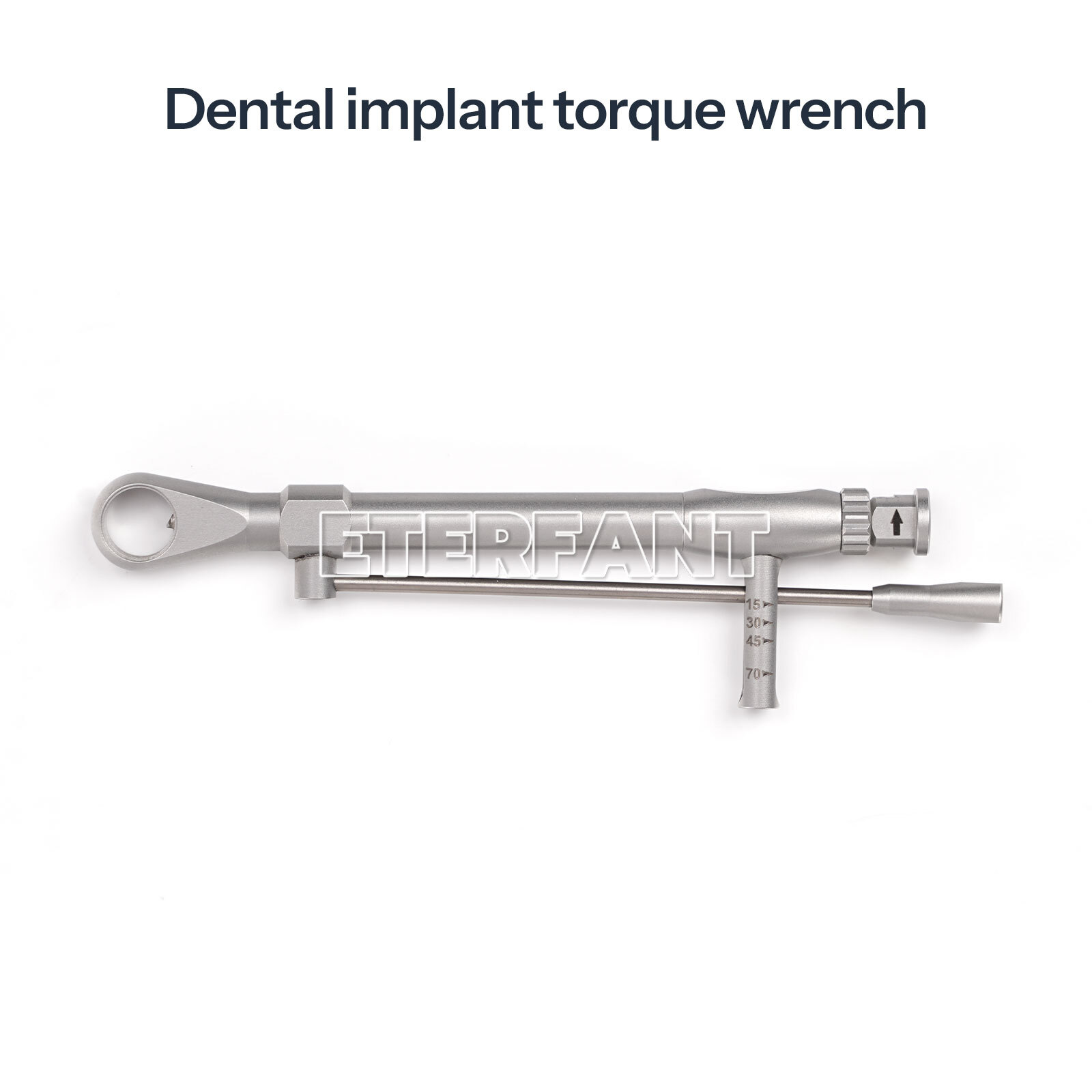 ETERFANT Dental Implant Torque Wrench Ratchet Universal 0-70 Ncm Stainless Steel