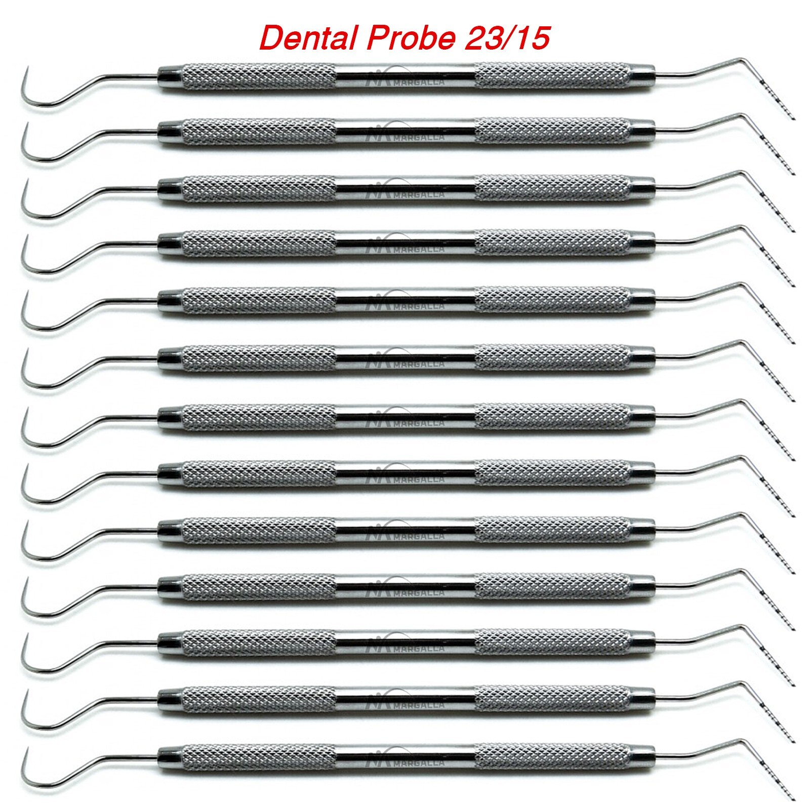 Dental Perio Explorer 23 Probe UNC 15 Color Marking Diagnostic Double Ended Tool