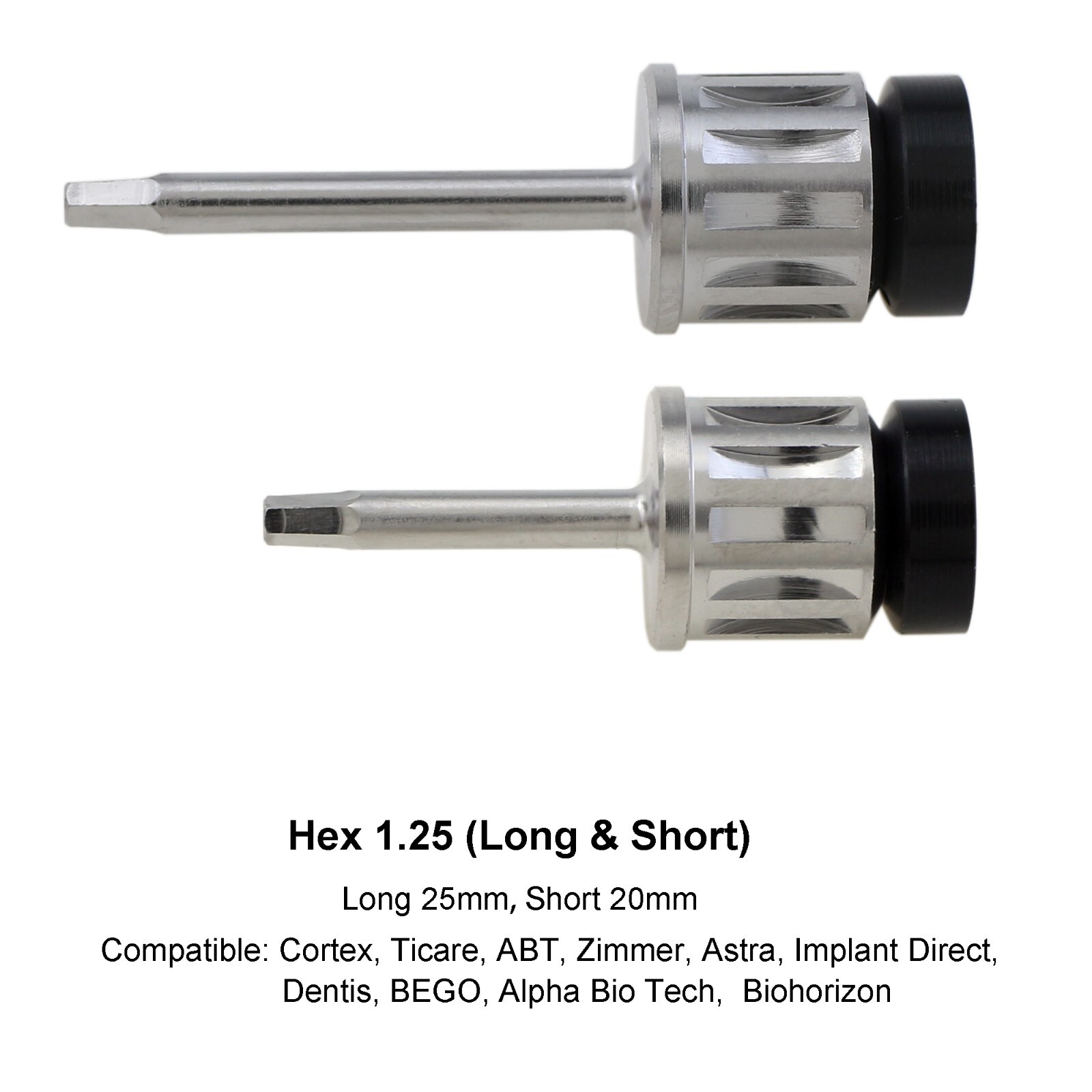Dental Hex 1.25mm Implant Torque Wrench Adapter Screwdriver Driver Astra Zimmer