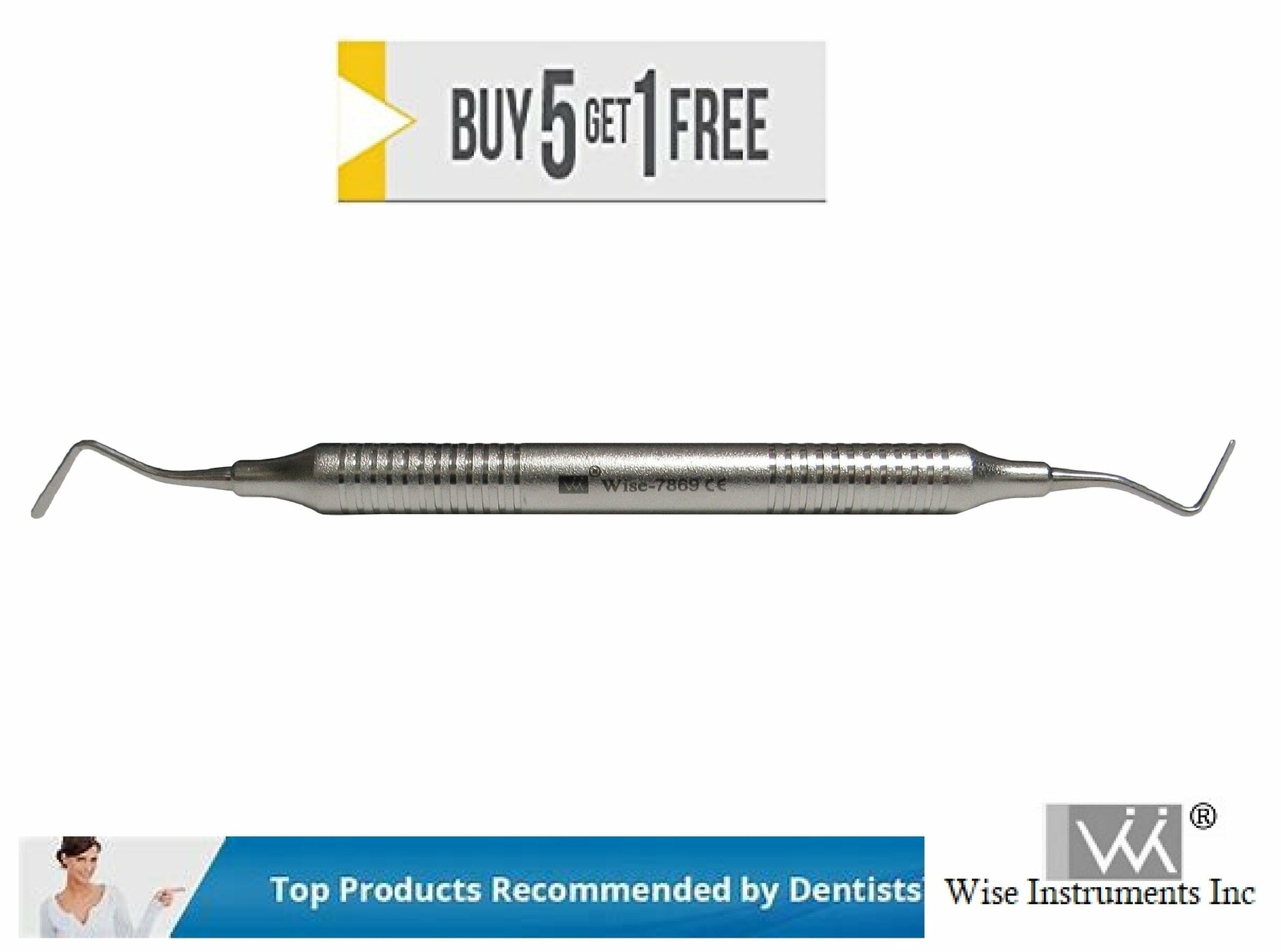 Dental Gingival Cord Packer 113 Non-Serrated by Wise Instruments