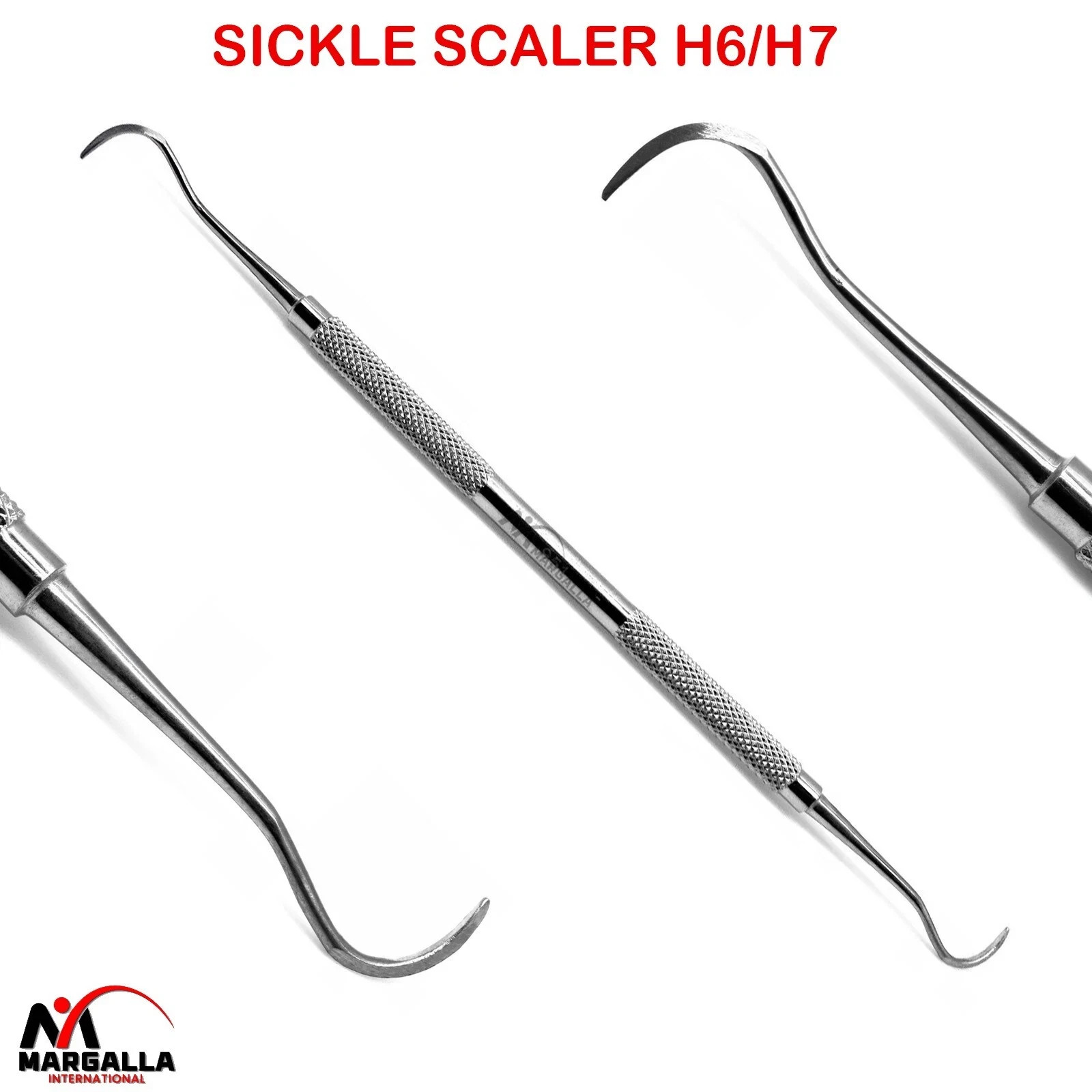 Basic Examination Kit Dental Calculus Remover Sickle Scaler Mouth Mirror Handle