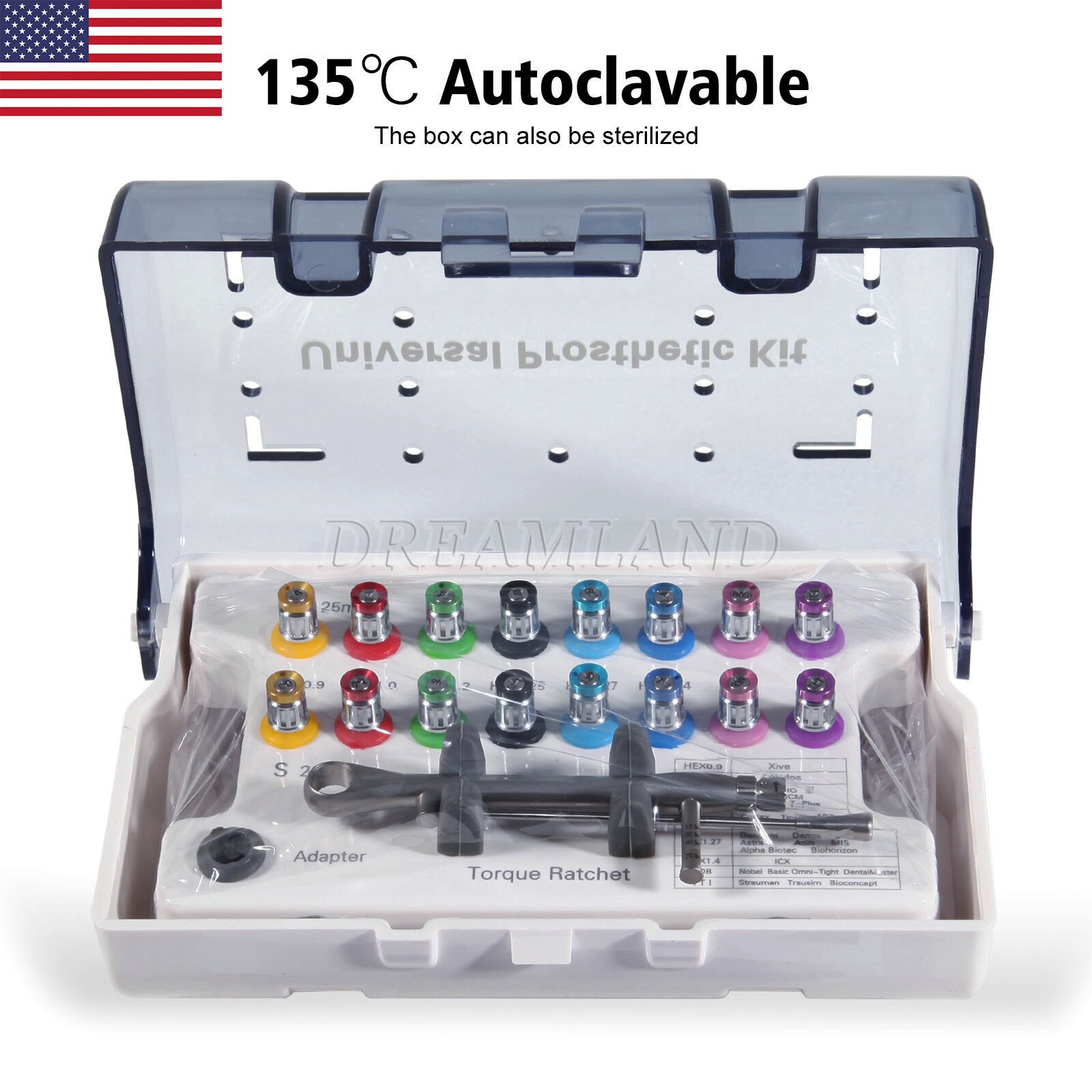 Dental Universal Implant Torque Wrench Driver Kit /Auto Electric/Implant Locator