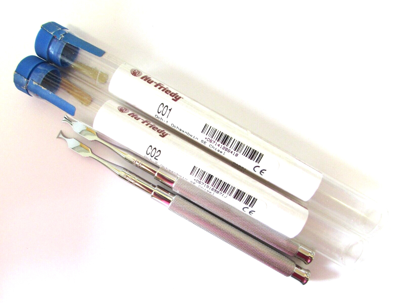NEW Combo Set of 2 Hu-Friedy CO1 Och-1 & CO2 Och-2 Ochsenbein SE Perio Chisels