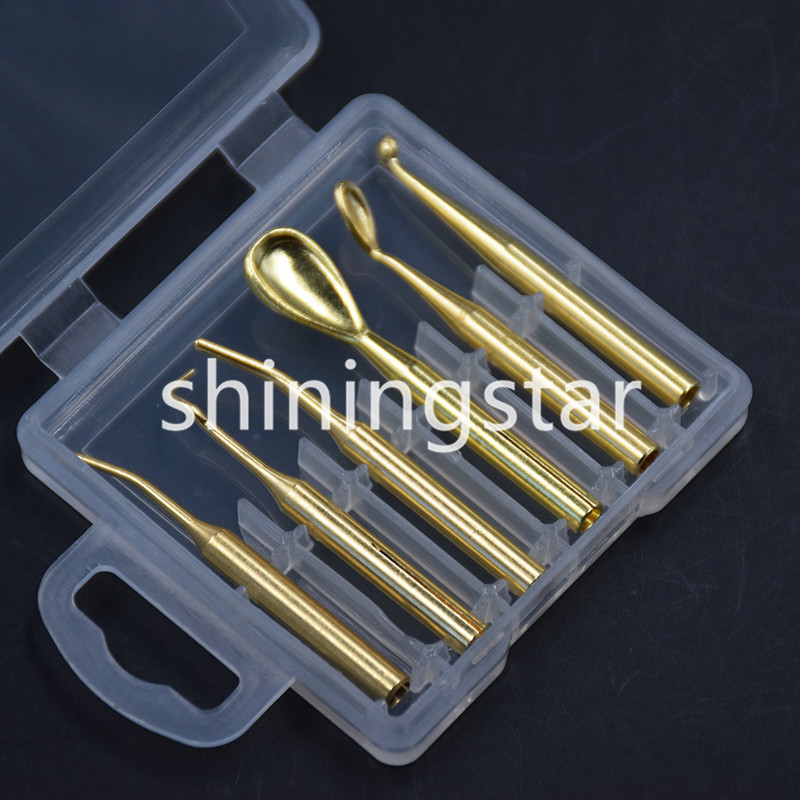 6 Pcs Dental Electric Waxer Tips Carving Knife Machine Waxing Pen Pencil 1 Kit